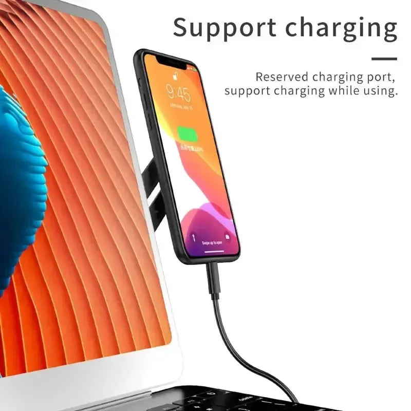 NEW Car Phone Stand Laptop Same Screen Stand Magnetic Ultrathin Display Side Foldable Rollover Camera Flat Aluminum Alloy Back