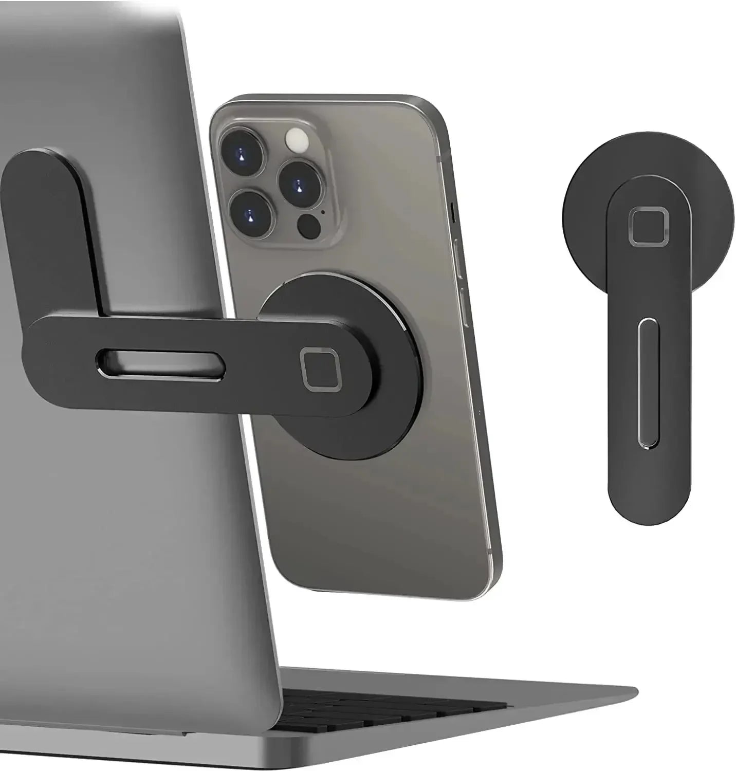 NEW Car Phone Stand Laptop Same Screen Stand Magnetic Ultrathin Display Side Foldable Rollover Camera Flat Aluminum Alloy Back