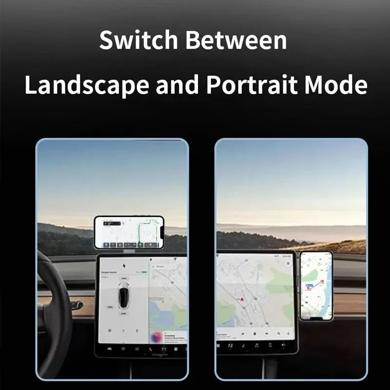 NEW Car Phone Stand Laptop Same Screen Stand Magnetic Ultrathin Display Side Foldable Rollover Camera Flat Aluminum Alloy Back
