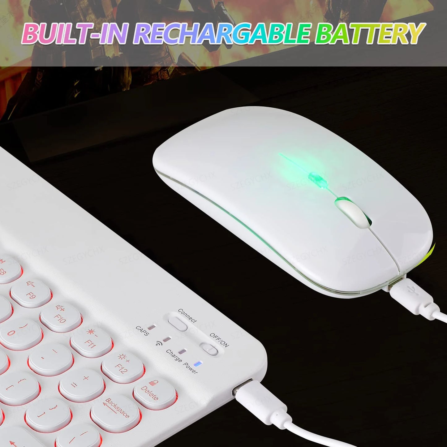 Bluetooth Wireless Magic for Ipad 9 Generation Air Pro Mini Keyboard Mouse 11/10/9Inch Tablet Keyboard for Xiaomi Samsung Huawei