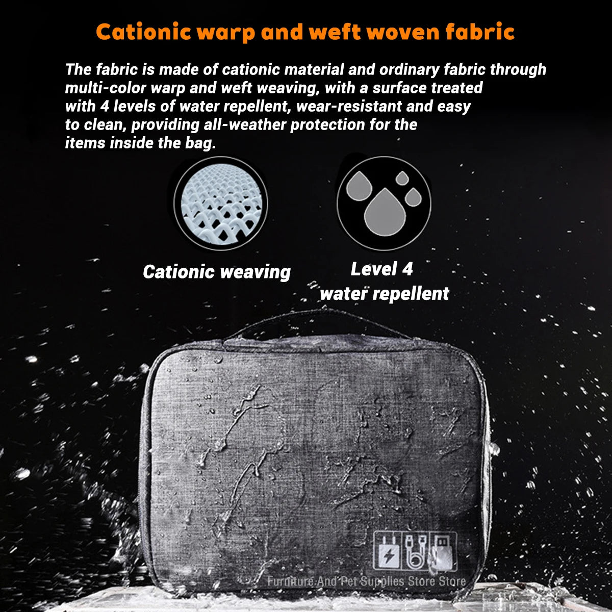 Cable Storage Bag Waterproof Digital Electronic Organizer Portable USB Data Line Charger Plug Storage Bag Travel Cable Organizer