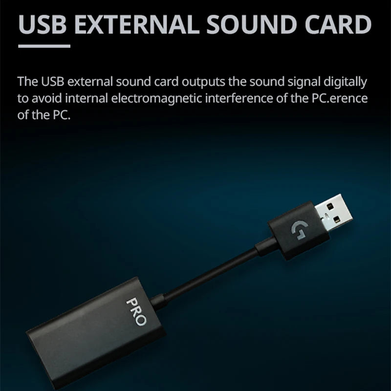 Logitech G PRO X Gaming Headset Gaming Wired Headset 7.1 Surround Sound USB Desktop PC Headset Noise Cancelling Microphone