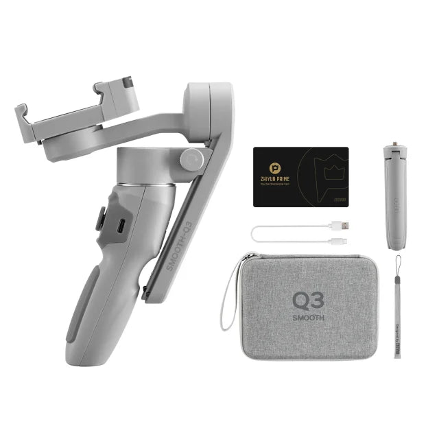 ZHIYUN SMOOTH Q3 Gimbal Smartphone 3-Axis Phone Gimbals Portable Stabilizer for iPhone 16 pro max/Xiaomi/Huawei