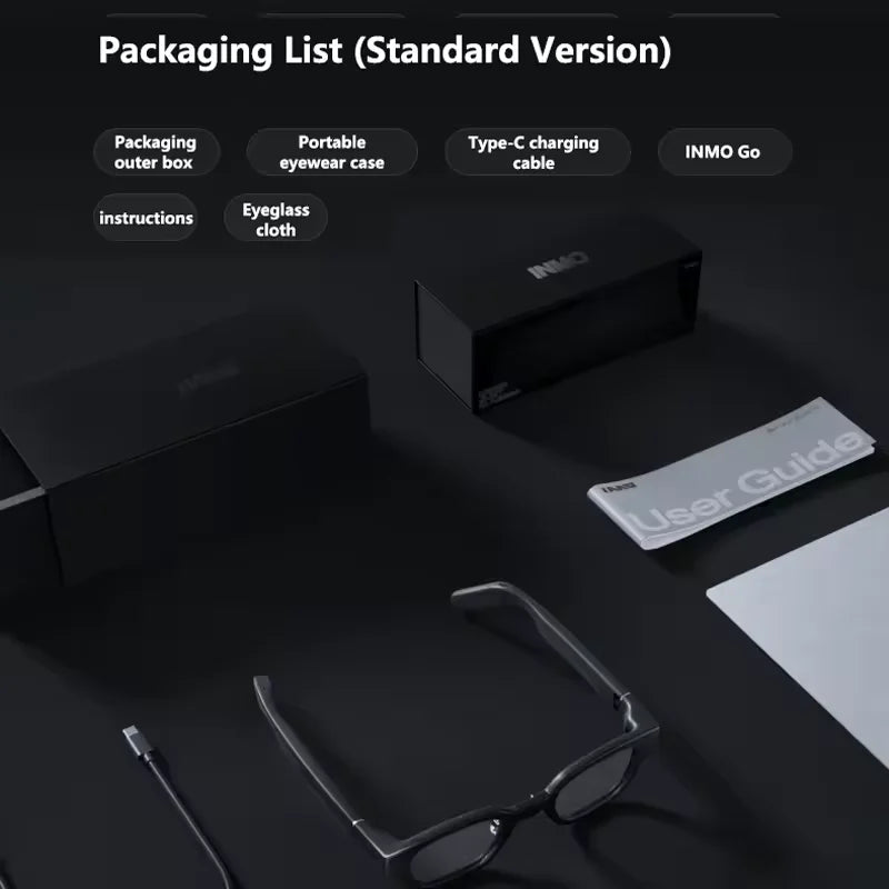 Inmo Go Wireless 3D AR Glasses Camera Smart Wireless Ultra Light AI Assistant Glasses Translator Glasses Smart Glasses