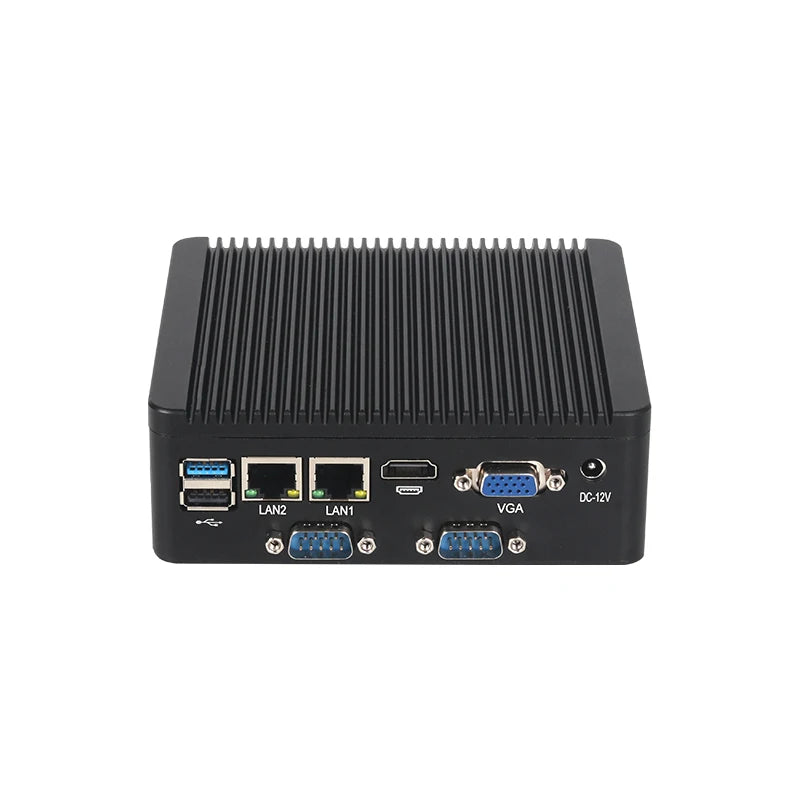 Helorpc Industrial Mini PC N2840/J2900 Support WIN10 LINUX with 2xGigabit LAN 5xUSB2.0 1xUSB3.0 4xDB9 COM 1xHDMI 1xVGA Computer