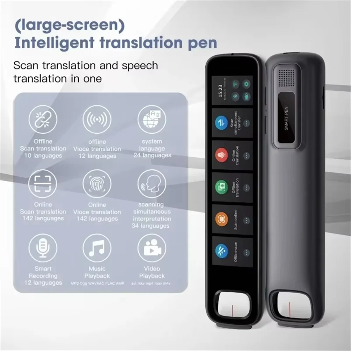 NEW New X10B Point Reading Translation Pen Online AI Translator 142 Language Read Scan Voice Translation Pen English Learn