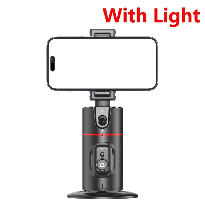 P02 Auto Face Tracking Tripod Auto Tracking Phone Holder Horizontal and Vertical Screen Switching 360° Rotating Phone Holder