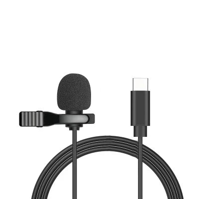 Portable Mini Lavalier Microphone Condenser Clip-on Lapel Mic Wired 3.5mm USB Microfon For Mobile Phone Laptops PC DSLR Camera