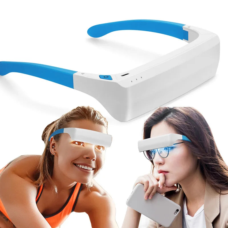 SAD Light Therapy Glasses Anti-Aging Eyes Fatigue Relief Relaxation Relieve Dark Circles Phototherapy Eye Massage Beauty Device