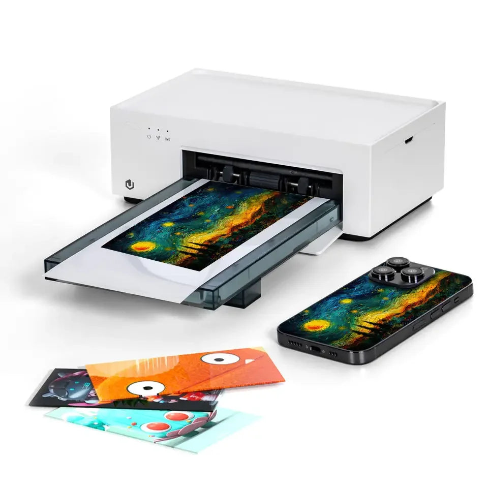 Small Photo Printer Customizable Mobile Phone Back Skin Sticker Printer for Film Cutting Machine DIY Colorful Photo Printing