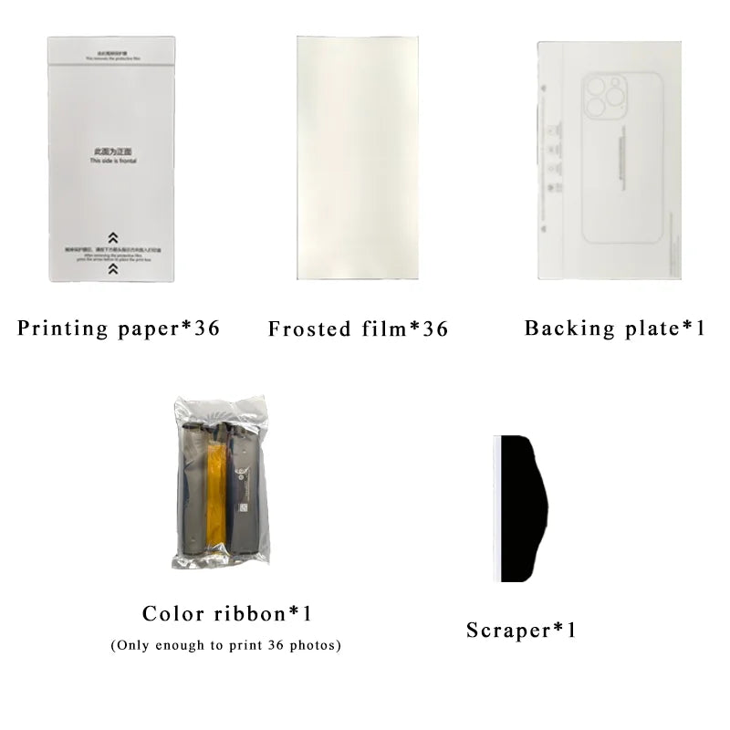 Small Photo Printer Customizable Mobile Phone Back Skin Sticker Printer for Film Cutting Machine DIY Colorful Photo Printing