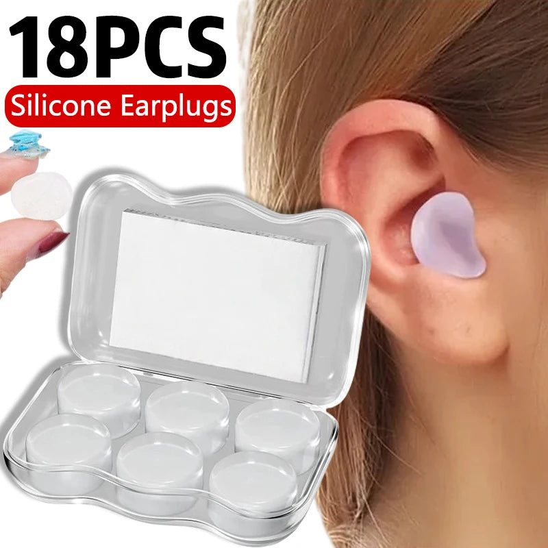Soft Noise Cancelling Silicone Gel Earplugs for Sleeping Airplane Reusable Moldable Waterproof Swimming Ear Protection Ear Plugs
