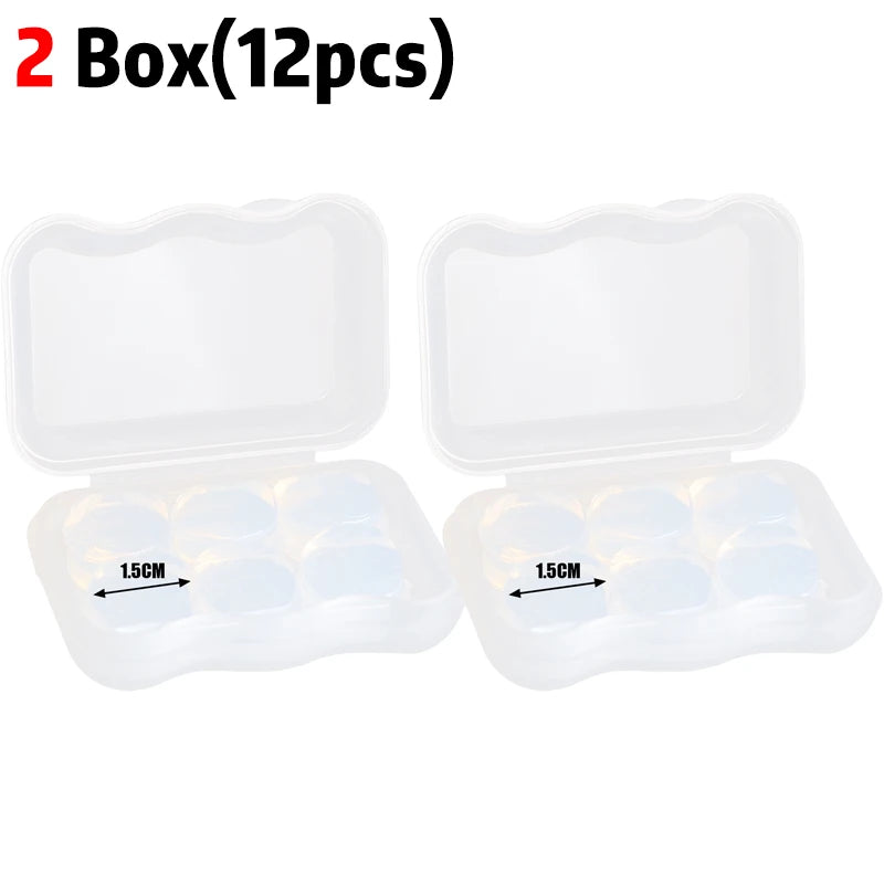 Soft Noise Cancelling Silicone Gel Earplugs for Sleeping Airplane Reusable Moldable Waterproof Swimming Ear Protection Ear Plugs
