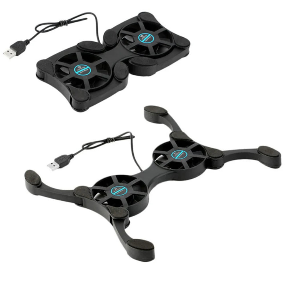 USB Fan Cooler 2 Fan Double Cooling Charging Board Suitable For Portable Computer Notebook