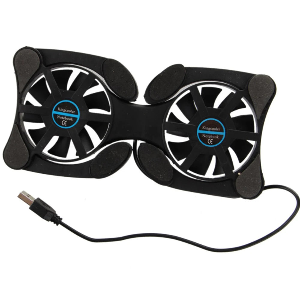 USB Fan Cooler 2 Fan Double Cooling Charging Board Suitable For Portable Computer Notebook