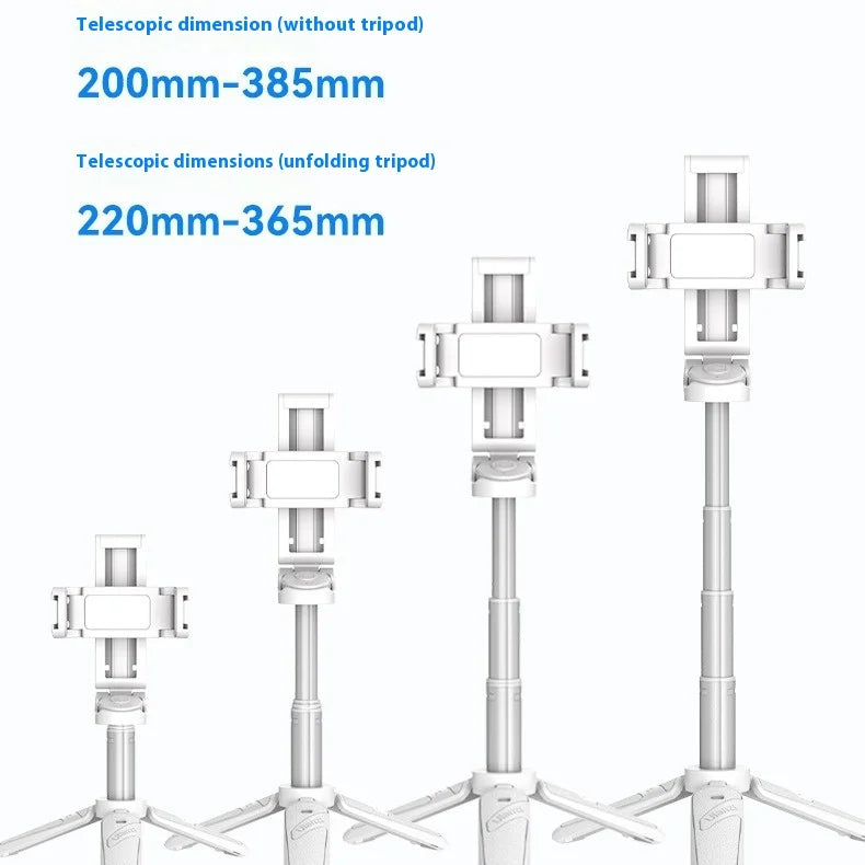 Ulanzi JJ02 Tripod Support 4 Section Stretchable Bluetooth Selfie Stick Custom Rotating Handle Pole Selfie Grip For iPhone15 16