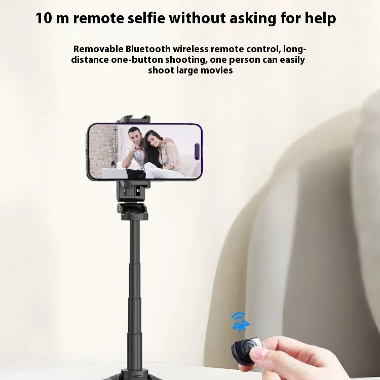 Ulanzi JJ02 Tripod Support 4 Section Stretchable Bluetooth Selfie Stick Custom Rotating Handle Pole Selfie Grip For iPhone15 16