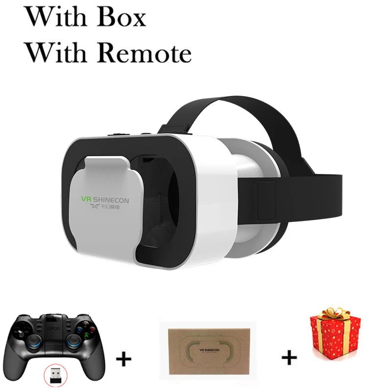 VR Shinecon Helmet 3D Glasses Virtual Reality For Smartphone Smart Phone Headset Goggles Casque Wirth Viar Binoculars Video Game
