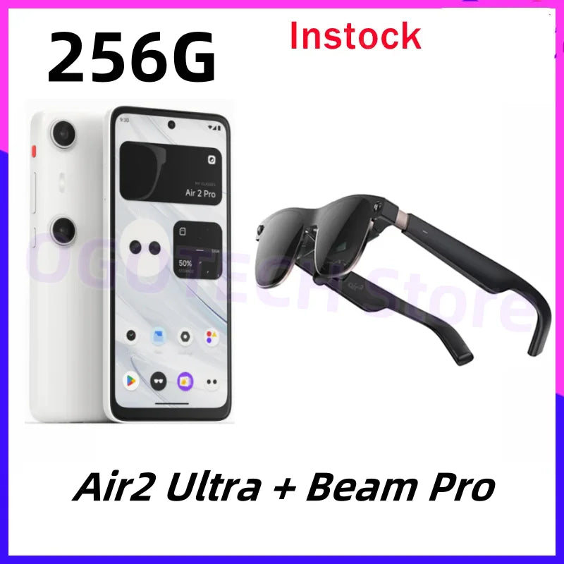 XREAL Air 2 Ultra Smart AR Glasses 6 DoF 52° Fov 4K 3D HD 385'' Giant Screen View Nreal Air2 Ultra Tracking Smart Glasses
