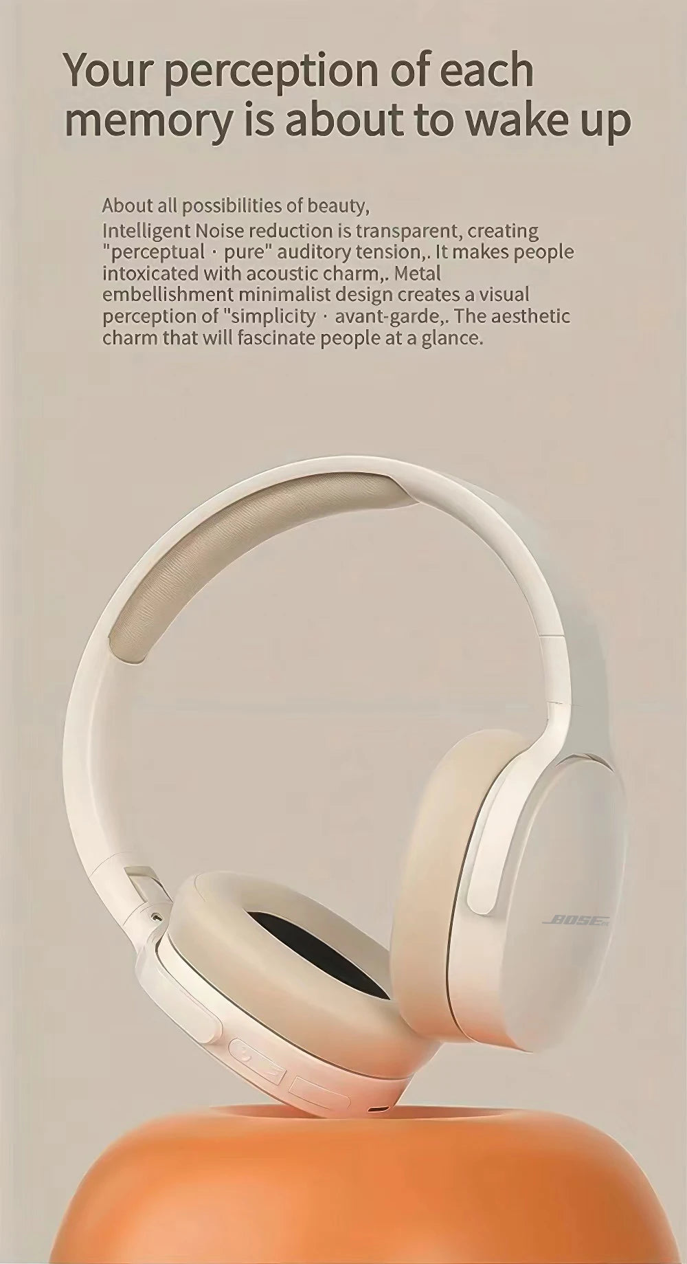 Original Brand P2961 Wireless Headset Bluetooth 5.3 Earphone Stereo HIFI Headphone Game Music Earbuds with Mic