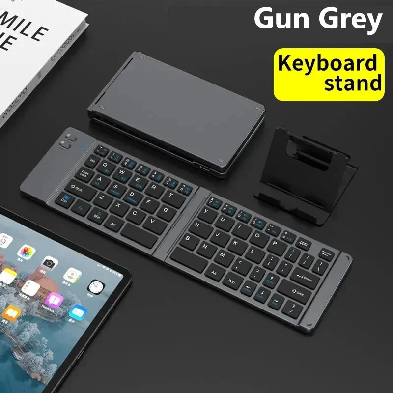 Mini Wireless Keyboard and Mouse Bluetooth Portable Folding Keyboards 2.4G for Windows Android IOS Tablet Ipad Phone