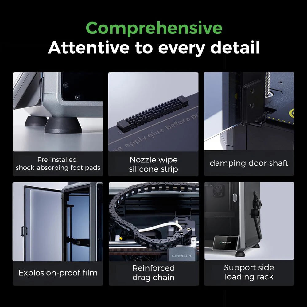 Creality K1C 3D Printer With AI Camera 600mm/s High Speed Printing Auto Leveling Carbon Fiber Filled All-Metal Extruder Printer