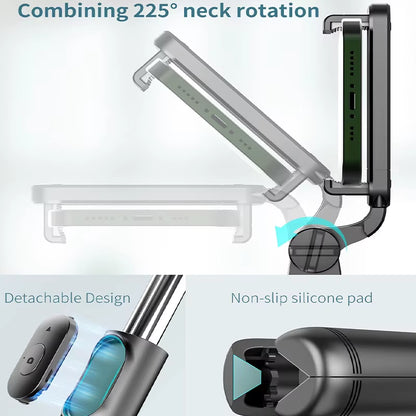 Self Portrait Pole Tripod with Lighting Self Portrait Pole with Wireless Remote Control Portable Mobile Phone Tripod Color Box