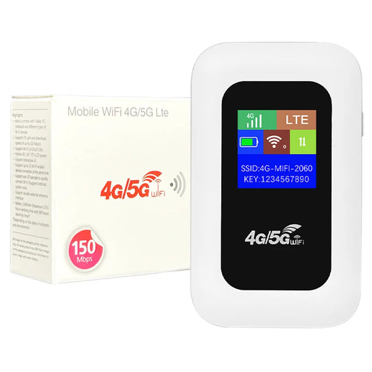 4G/5G Mobile WIFI Router 150Mbps 4G LTE Wireless Router 3000mA Portable Pocket MiFi Modem Mobile Wifi Hotspot with Sim Card Slot