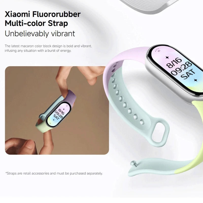 Original Xiaomi Smart Band 10 Smartband 1.72" AMOLED Display Health Monitoring Sports Smart Watch Bracelets Mi Band Watch Gift