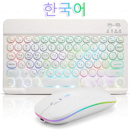 Bluetooth Wireless Magic for Ipad 9 Generation Air Pro Mini Keyboard Mouse 11/10/9Inch Tablet Keyboard for Xiaomi Samsung Huawei