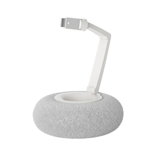 Adjustable Cute Plush Phone Holder With Removable Bowl Plush Bowl With Stand Tablet Holder Plush Bowl With Phone Holder