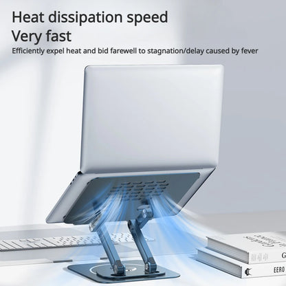 Baseus Laptop Stand 360° Rotating Table Holder Folding Aluminum Alloy Computer Support Storage Rack Adjustable Portable Bracket