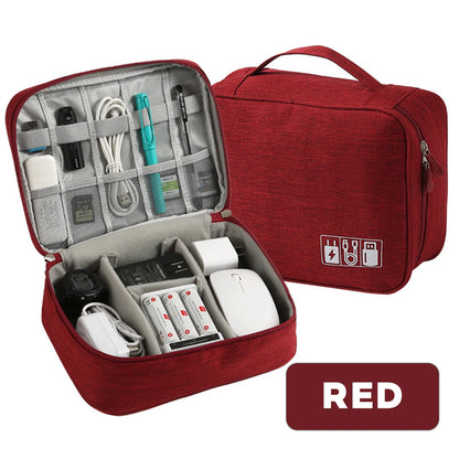 Cable Storage Bag Waterproof Digital Electronic Organizer Portable USB Data Line Charger Plug Storage Bag Travel Cable Organizer