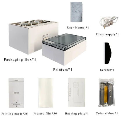 Small Photo Printer Customizable Mobile Phone Back Skin Sticker Printer for Film Cutting Machine DIY Colorful Photo Printing