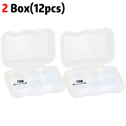 Soft Noise Cancelling Silicone Gel Earplugs for Sleeping Airplane Reusable Moldable Waterproof Swimming Ear Protection Ear Plugs