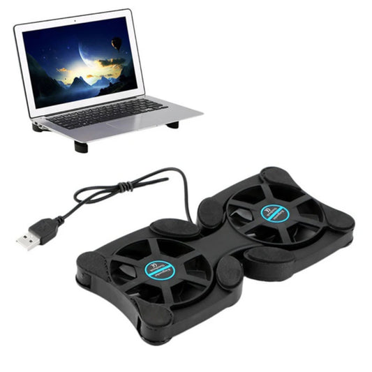 USB Fan Cooler 2 Fan Double Cooling Charging Board Suitable For Portable Computer Notebook