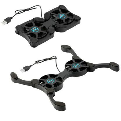 USB Fan Cooler 2 Fan Double Cooling Charging Board Suitable For Portable Computer Notebook