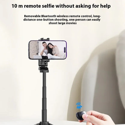 Ulanzi JJ02 Tripod Support 4 Section Stretchable Bluetooth Selfie Stick Custom Rotating Handle Pole Selfie Grip For iPhone15 16