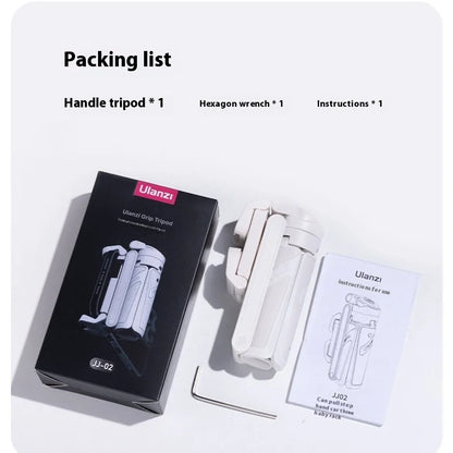 Ulanzi JJ02 Tripod Support 4 Section Stretchable Bluetooth Selfie Stick Custom Rotating Handle Pole Selfie Grip For iPhone15 16
