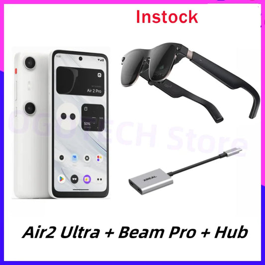 XREAL Air 2 Ultra Smart AR Glasses 6 DoF 52° Fov 4K 3D HD 385'' Giant Screen View Nreal Air2 Ultra Tracking Smart Glasses