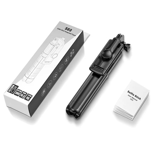 Self Portrait Pole Tripod with Lighting Self Portrait Pole with Wireless Remote Control Portable Mobile Phone Tripod Color Box
