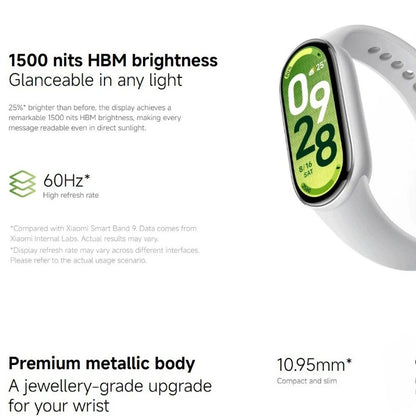 Original Xiaomi Smart Band 10 Smartband 1.72" AMOLED Display Health Monitoring Sports Smart Watch Bracelets Mi Band Watch Gift