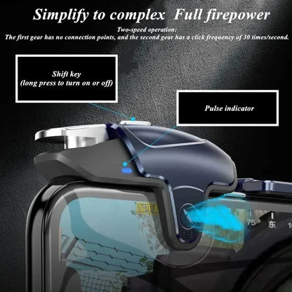 AK03 MEMO Mobile Phone ABS L1R1 PUBG Gaming Trigger Gamepad Joystick Controller with Cooling Fan Game Set for Iphone IOS Android