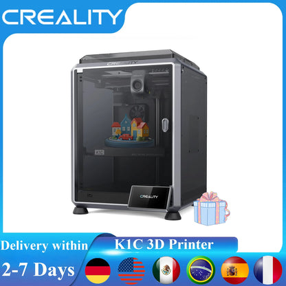Creality K1C 3D Printer With AI Camera 600mm/s High Speed Printing Auto Leveling Carbon Fiber Filled All-Metal Extruder Printer
